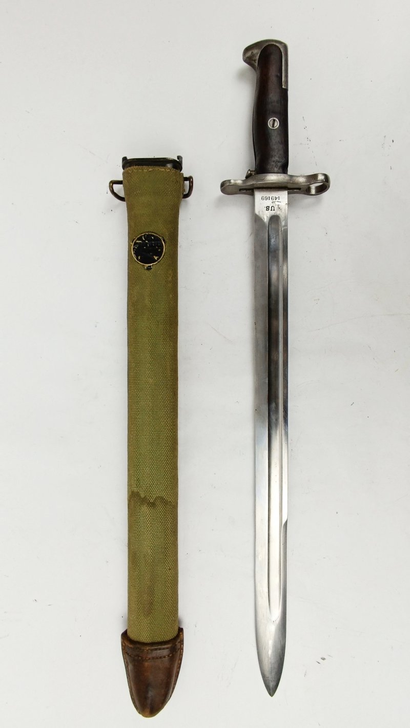 Bayoneta M1905 con funda M1910 WW1 US Army - Imagen 3