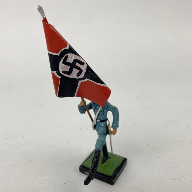 Soldadito de Plomo Abanderado Wehrmacht WW2 1:32 - Imagen 2