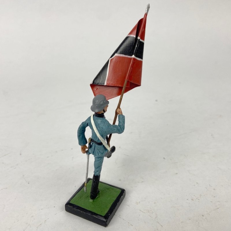 Soldadito de Plomo Abanderado Wehrmacht WW2 1:32 - Imagen 3