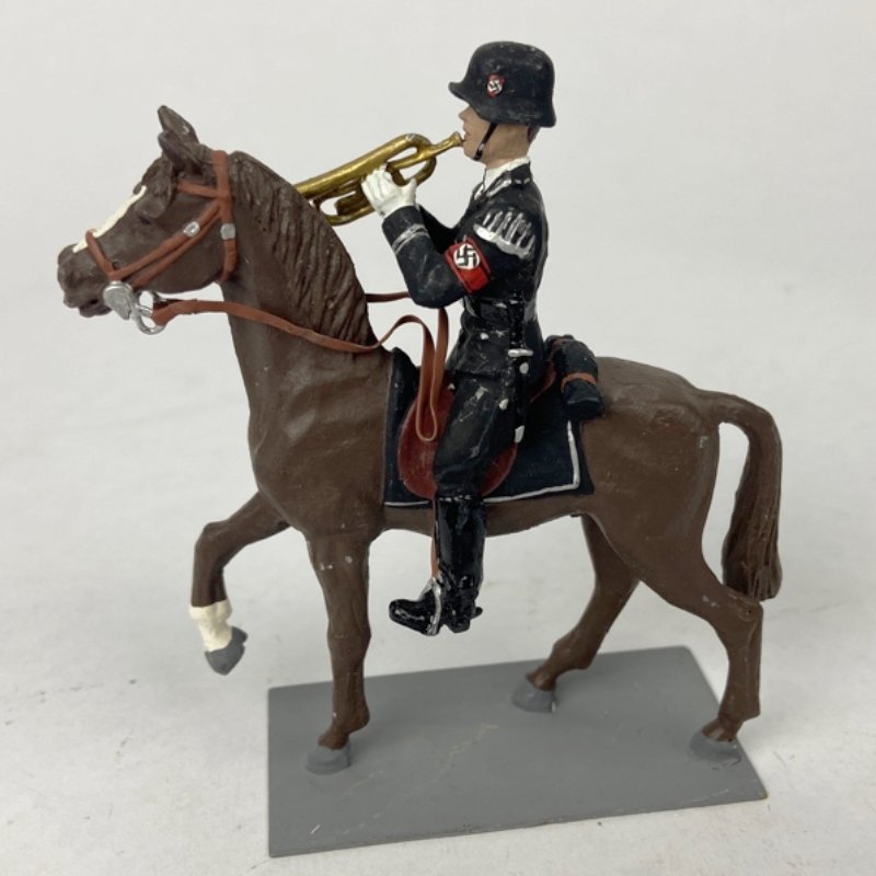 Soldadito de Plomo Músico Waffen SS a Caballo WW2 1:32 - Imagen 2