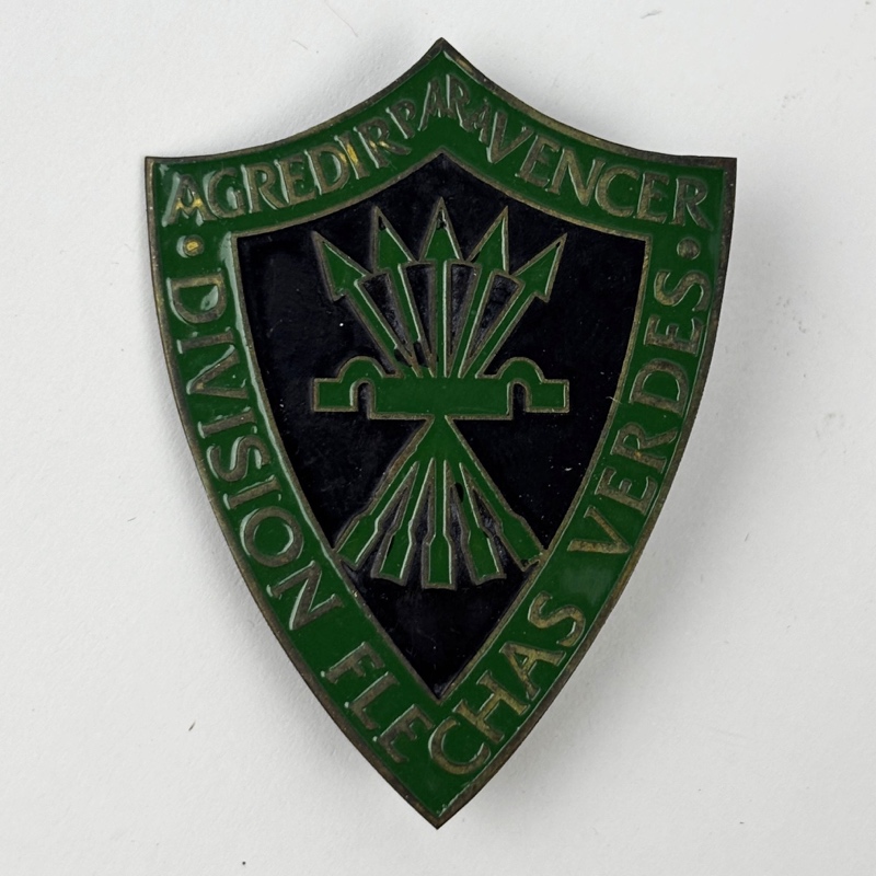 Insignia División Flechas Verdes Guerra Civil España Repro