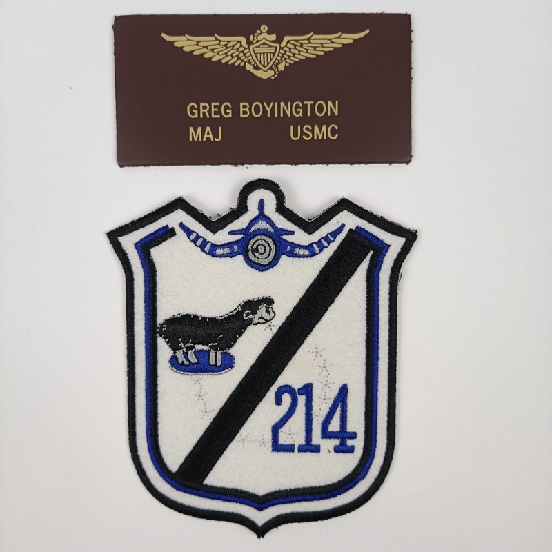 Parche Greg Boyington VMF-24 USMC WW2 USA Repro