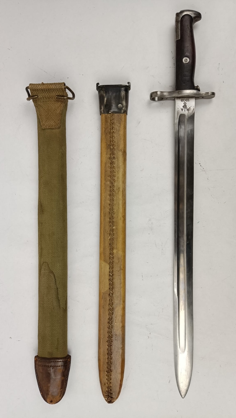 Bayoneta M1905 con funda M1910 WW1 US Army - Imagen 7
