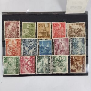 Sellos Tercer Reich 15 diferentes Alemania WW2