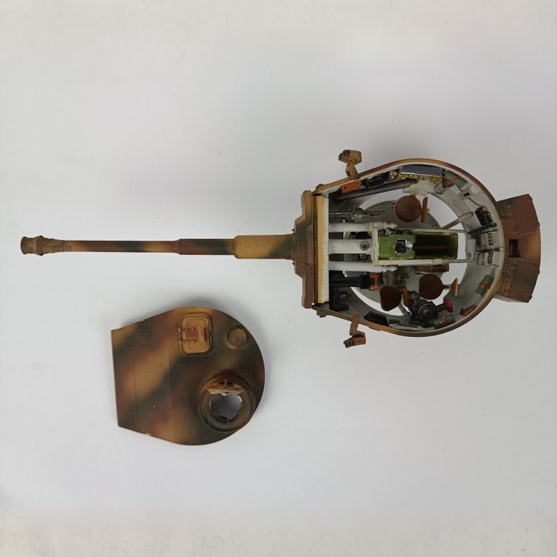 Tanque Tiger I WW2 Alemania 1:35 Miniatura interior completo - Imagen 8