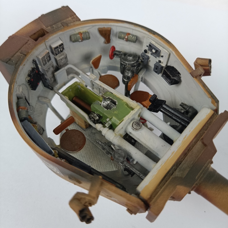 Tanque Tiger I WW2 Alemania 1:35 Miniatura interior completo - Imagen 11