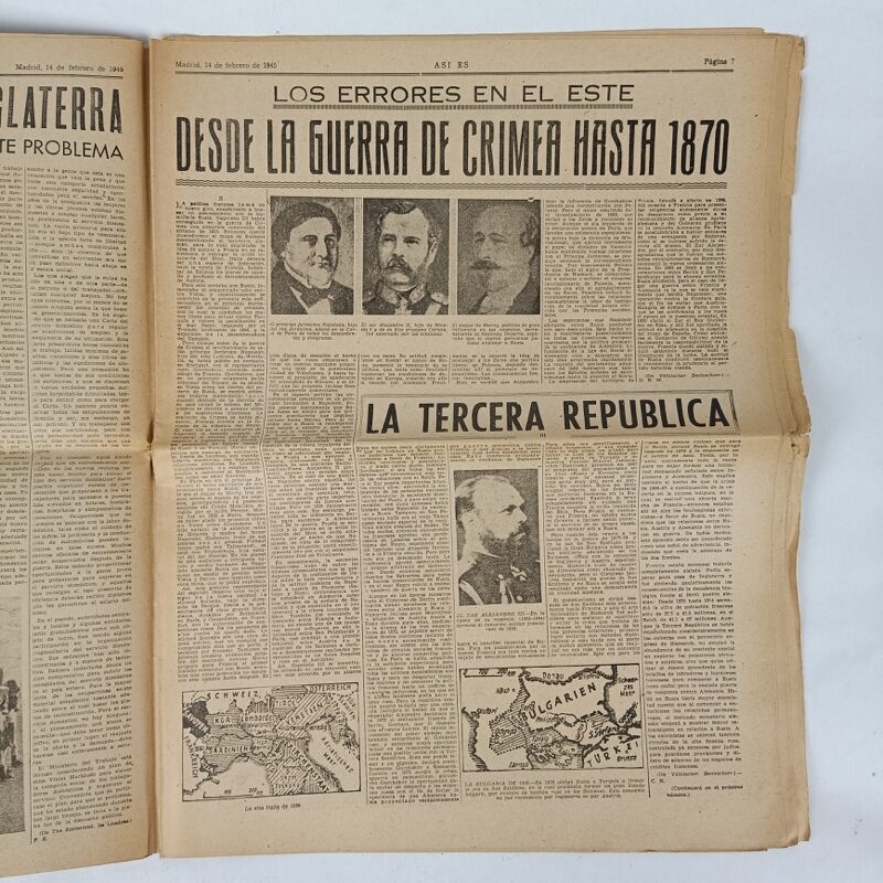 Periódico Así Es nº 98 1945 WW2 España - Imagen 5