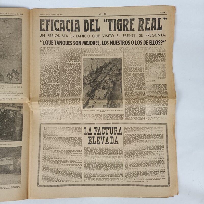 Periódico Así Es nº 98 1945 WW2 España - Imagen 6