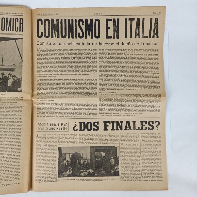 Periódico Así Es nº 98 1945 WW2 España - Imagen 7