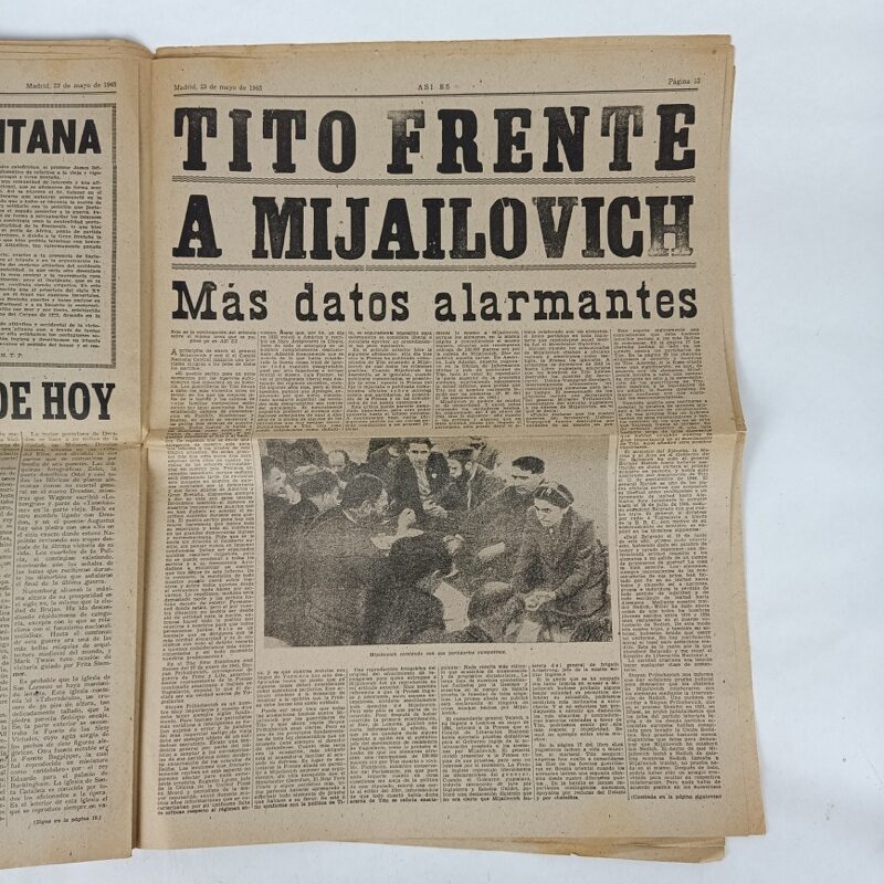 Periódico Así Es nº 112 1945 WW2 España - Imagen 5