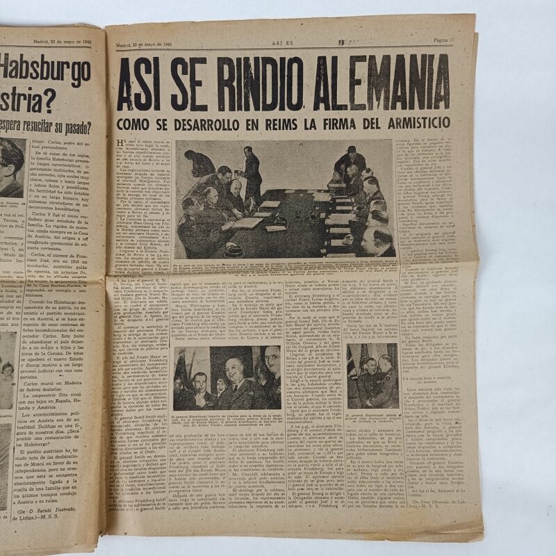 Periódico Así Es nº 112 1945 WW2 España - Imagen 6