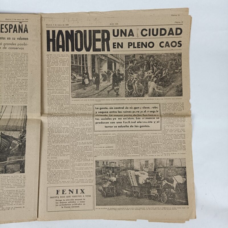 Periódico Así Es nº 109 1945 WW2 España - Imagen 6