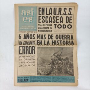 Periódico Así Es nº 111 1945 WW2 España