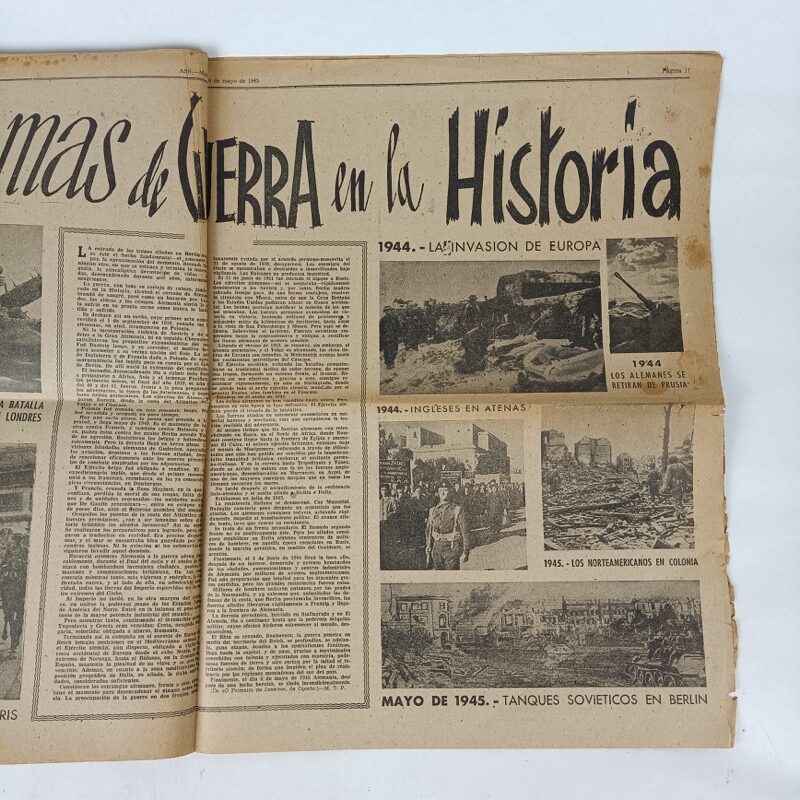 Periódico Así Es nº 111 1945 WW2 España - Imagen 5