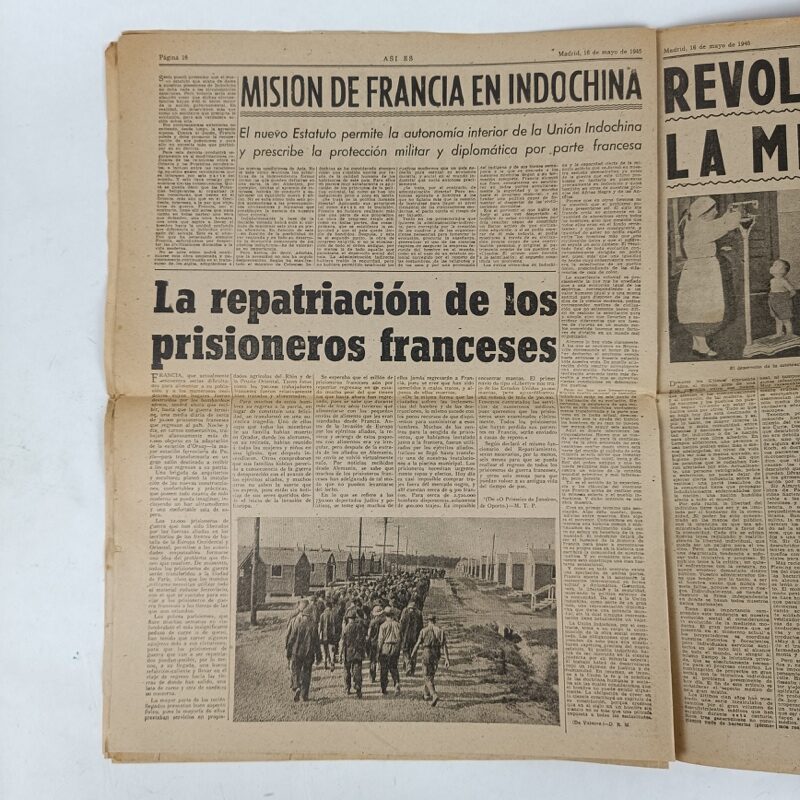 Periódico Así Es nº 111 1945 WW2 España - Imagen 6