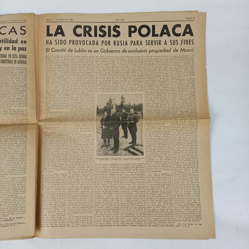 Periódico Así Es nº 97 1945 WW2 España - Imagen 6