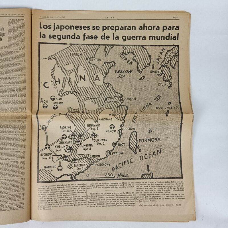 Periódico Así Es nº 100 1945 WW2 España - Imagen 4