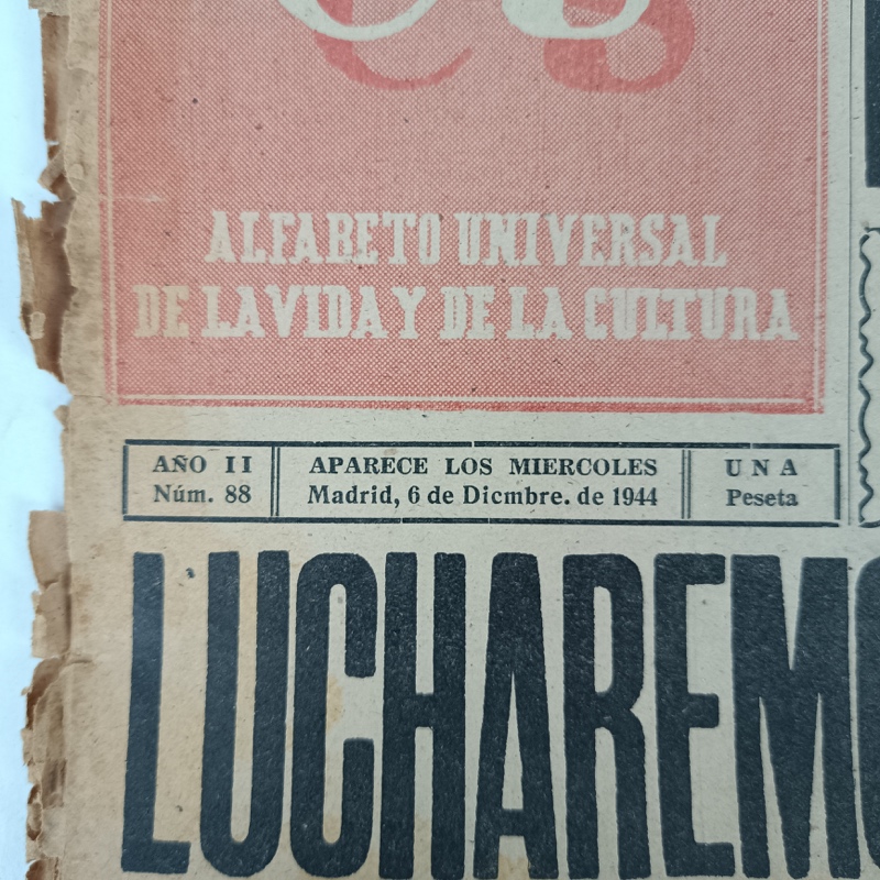 Periódico Así Es nº 88 1944 WW2 España - Imagen 3