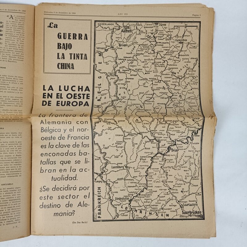 Periódico Así Es nº 88 1944 WW2 España - Imagen 4