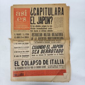Periódico Así Es nº 103 1945 WW2 España