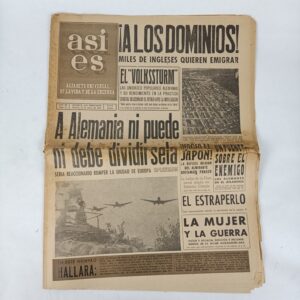 Periódico Así Es nº 93 1945 WW2 España