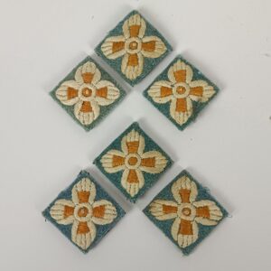 Insignias de Rango en tela azul 27 mm WW2 UK