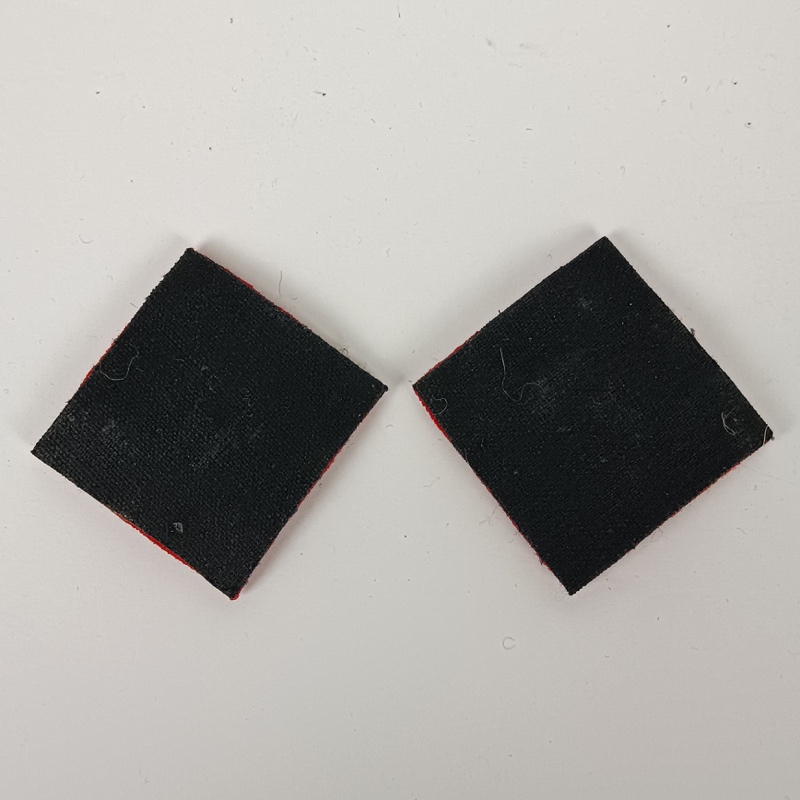 Insignias de Rango en tela roja 35 mm WW2 UK - Imagen 2