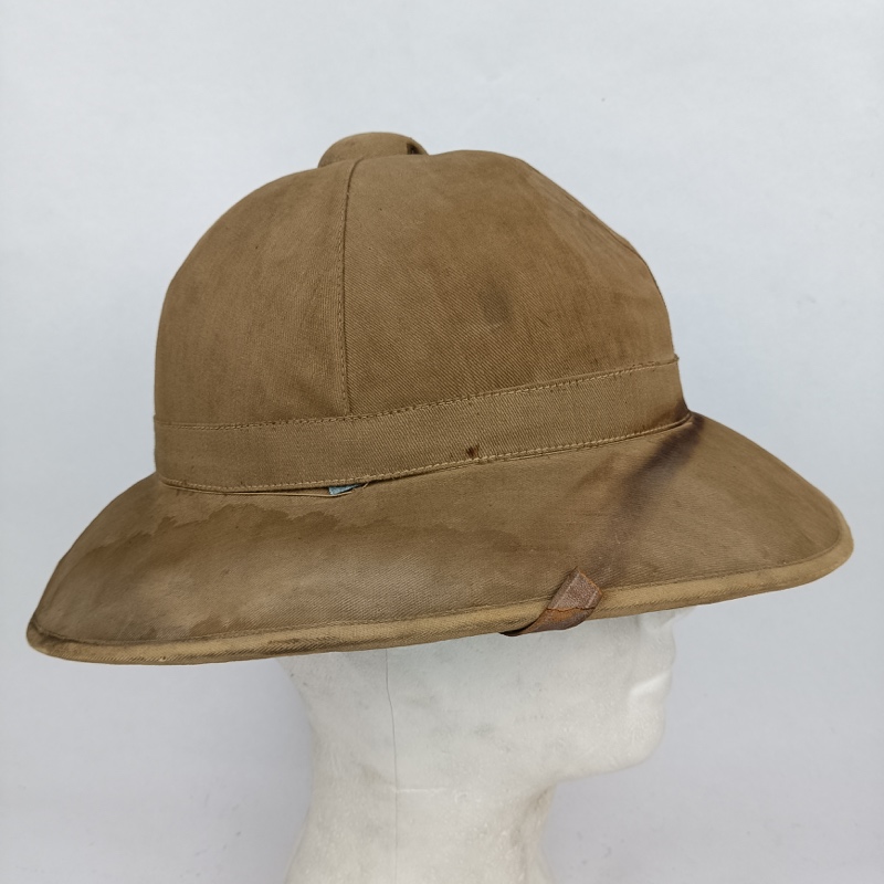 Casco tropical Salacot WW2 Francia - Imagen 6