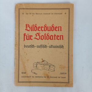 Diccionario Alemán-Ruso-Ucraniano WW2 Alemania 1941