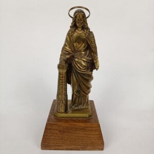 Estatua de Santa Bárbara en bronce España