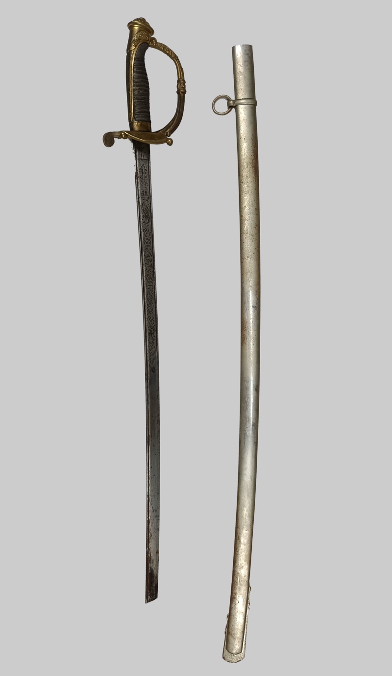 Sable Oficial de Infantería modelo 1851 España 1866 - Imagen 4