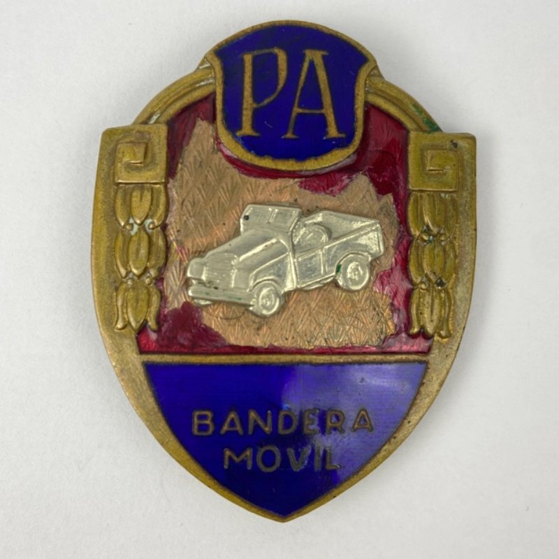 Placa de Bandera Móvil de la Policía Armada