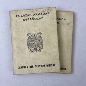 Cartilla del Servicio Militar España años 70