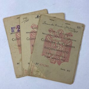 Cartillas de Racionamiento España 1952
