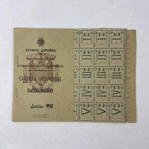 Cartillas de Racionamiento España años 40