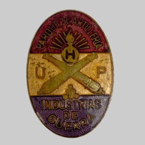 Insignia Parque de Artillería Industrias de Guerra Guerra Civil España