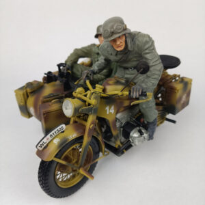 Miniatura Zündapp KS 750 con sidecar WW2 escala 1:10 Schuco