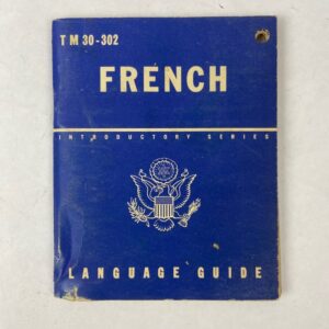 Manual Guía de idioma francés WW2 USA 1943