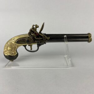Pistola de chispa de tres cañones Italia 1680 DENIX