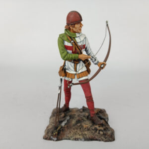Miniatura Arquero Inglés Batalla de Crécy 1346 1:22 Border Miniatures