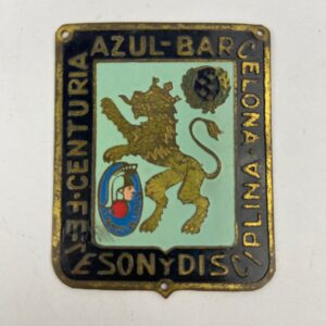 Placa de Centuria Azul Barcelona Falange España