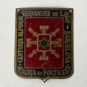 Placa de Centuria Alfonso Fernández de Lugo Falange España