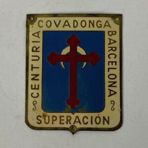 Placa de Centuria Covadonga Falange España